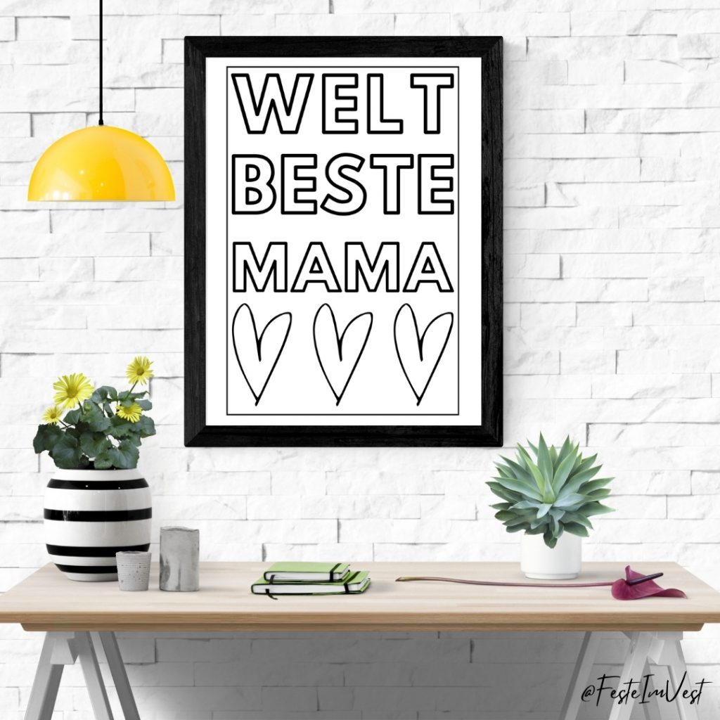 Welt Beste Mama Poster