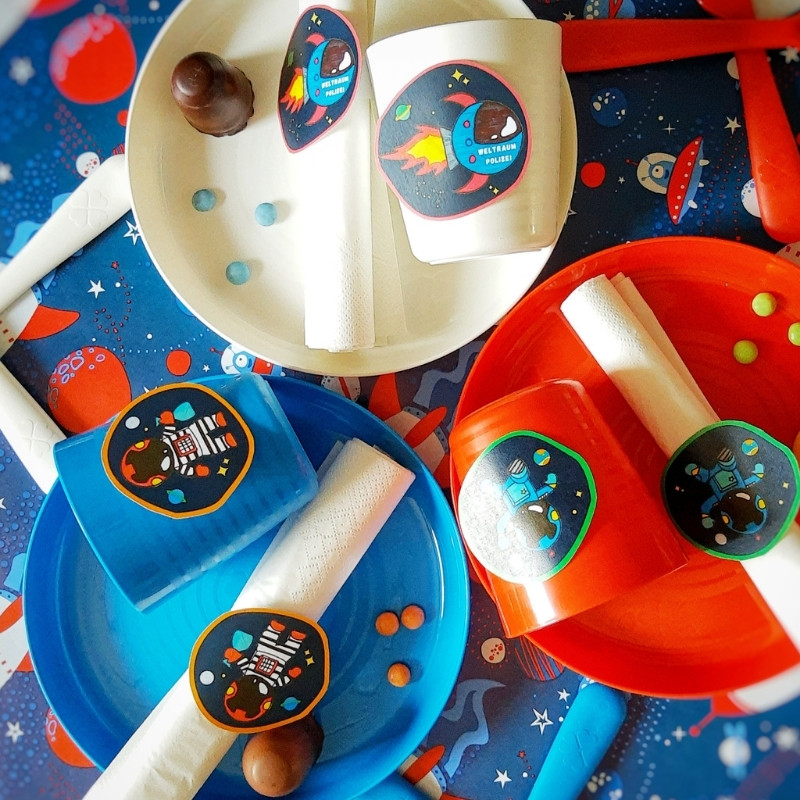 Tischdeko Weltraumgeburtstag